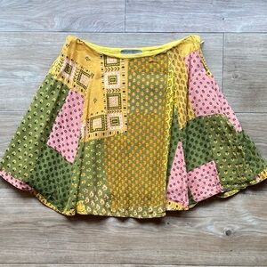 Urban Outfitters Liz Patchwork Mini Skirt